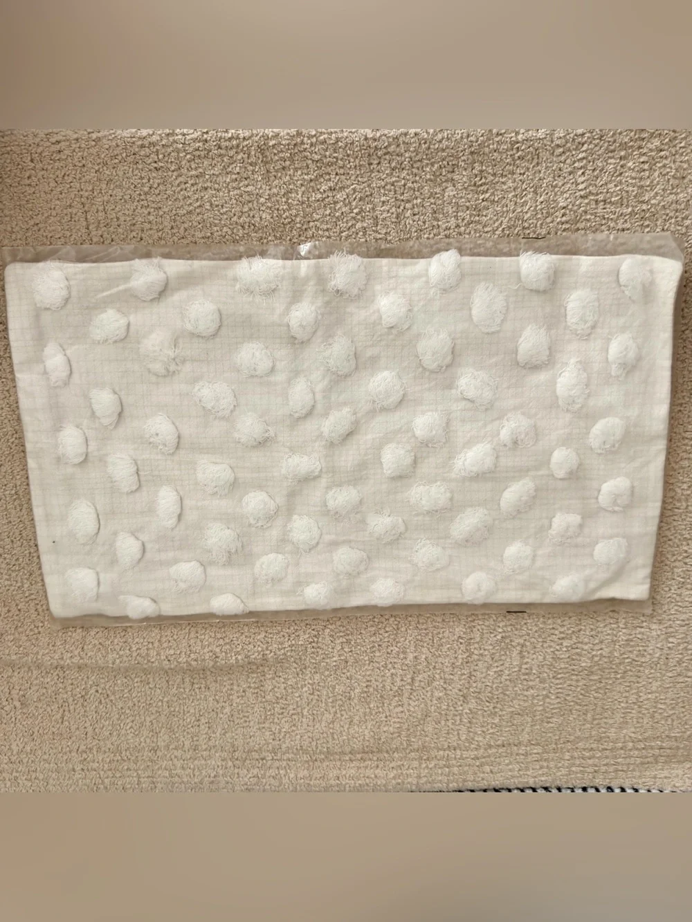 West Elm Candlewick Pillow Cover 12x21 White NWT Rare Textured Cotton
